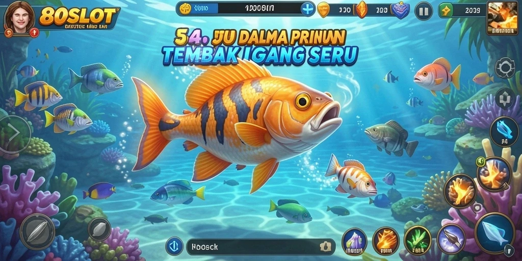 Tangkapan ikan seru dalam gameplay 180SLOT.