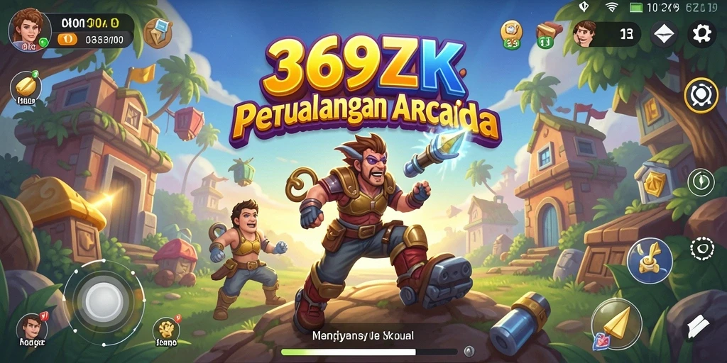 Screenshot menampilkan gameplay Arcade yang seru dan dinamis.