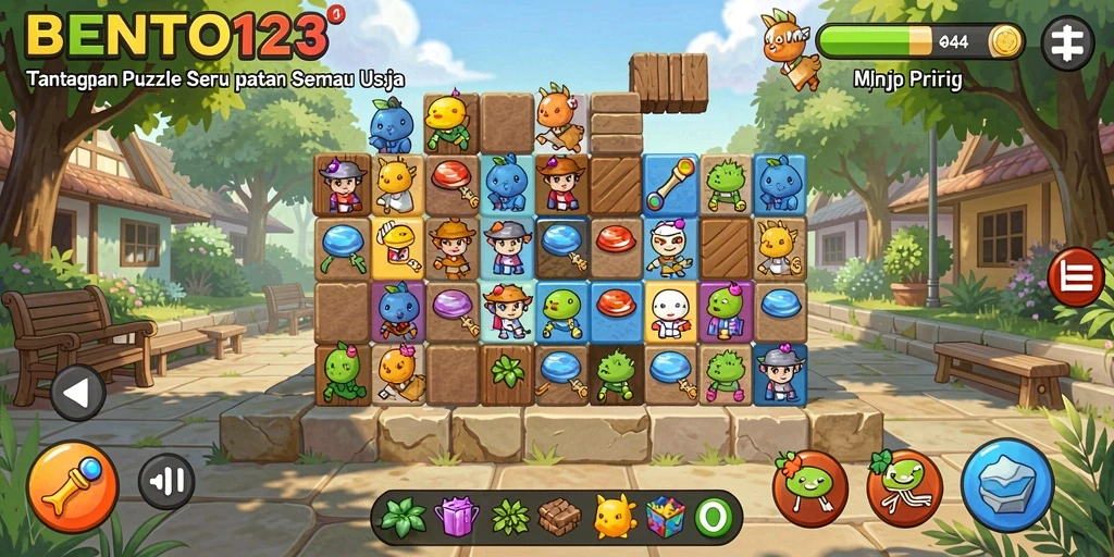 Screenshot gameplay BENTO123 menampilkan tantangan puzzle yang menarik.