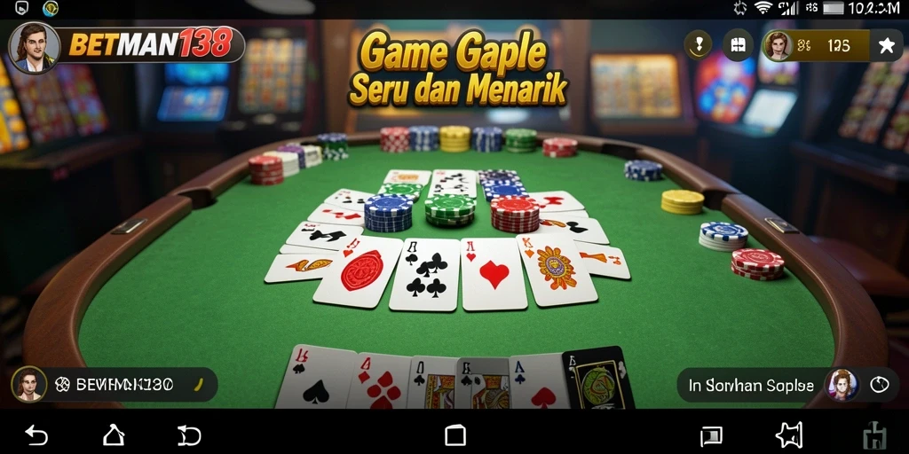 Gameplay seru Gaple di BETMAN138 dengan interaksi pemain.
