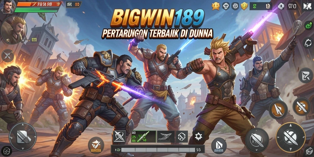 Gameplay intens di arena pertempuran BIGWIN189 yang seru.