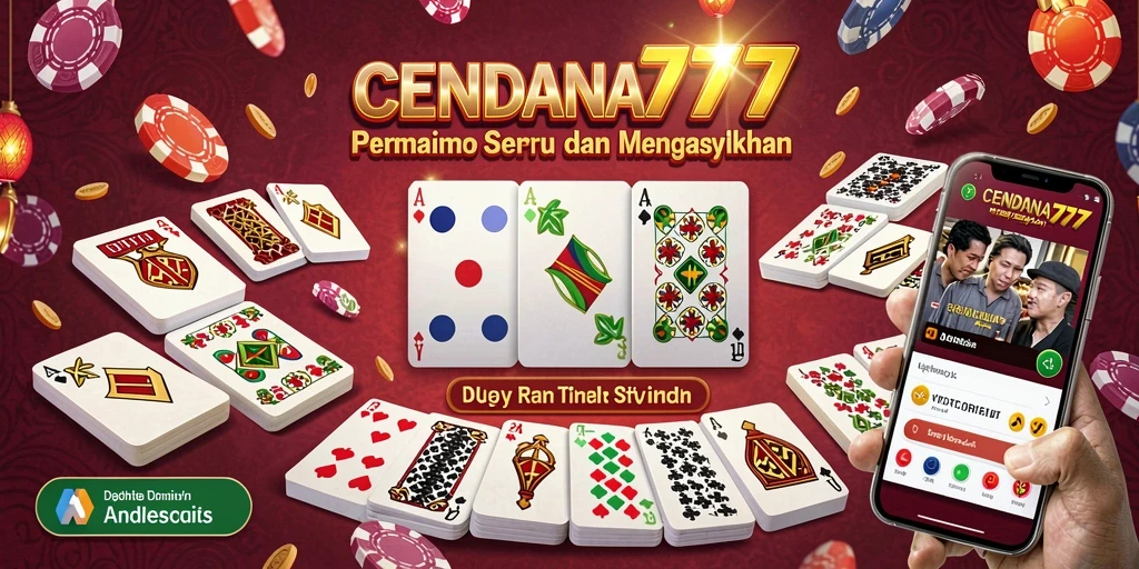 Gameplay seru CENDANA777 dengan pemain Domino lainnya.