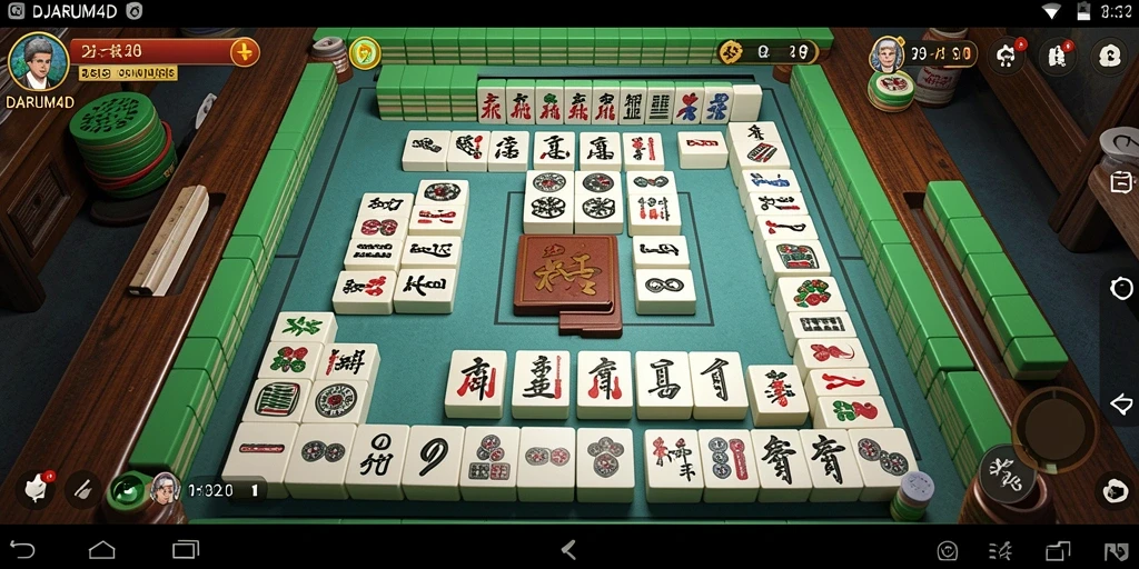 Tangkapan layar permainan DJARUM4D dengan gameplay Mahjong yang menarik.