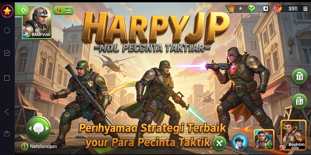 Gameplay HARAPJP yang seru dan menantang dengan taktik yang dalam.