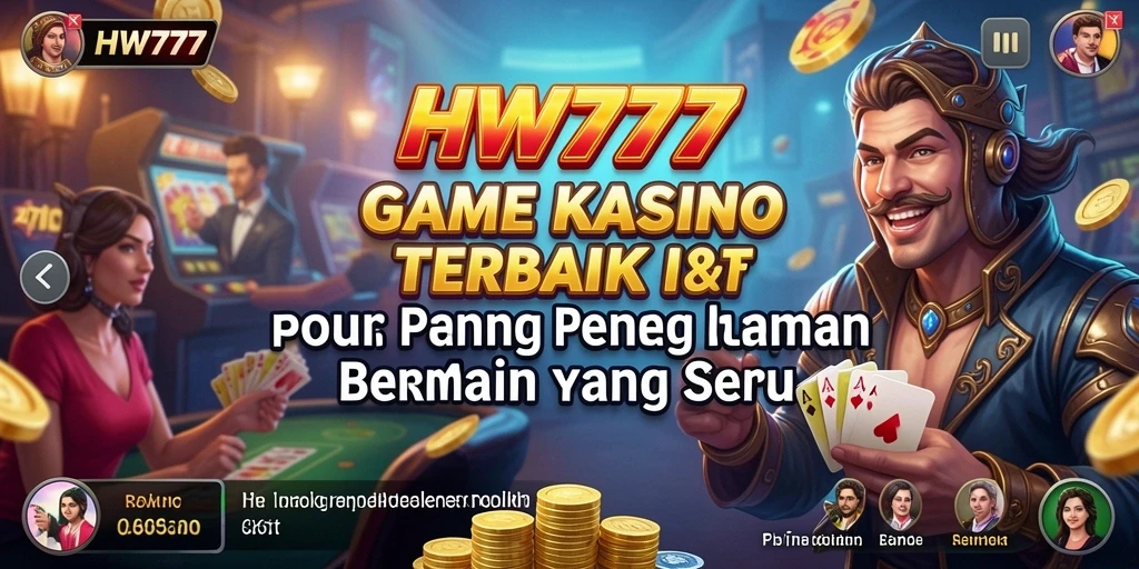 Tangkapan layar menunjukkan gameplay mendebarkan dari permainan Kasino HW777.