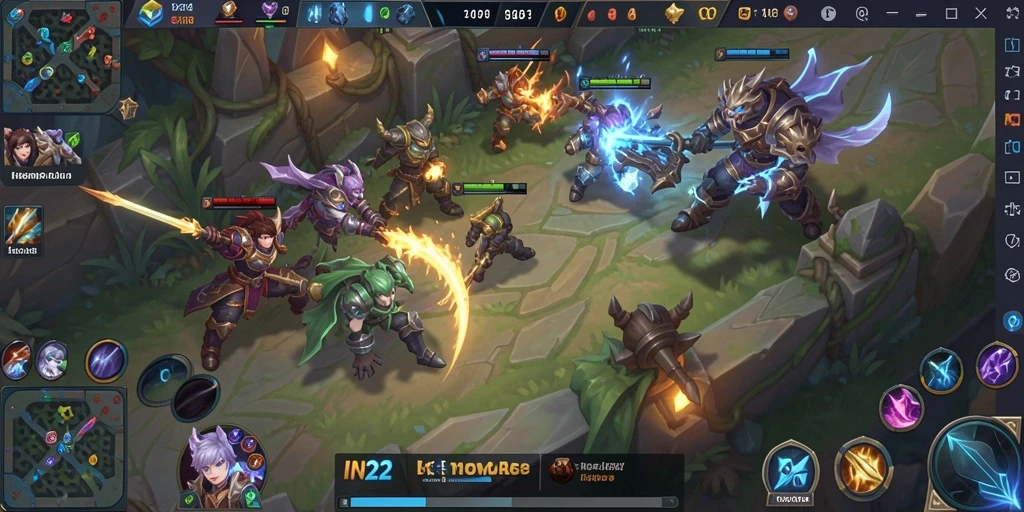 Tampilan menarik dari gameplay MOBA yang penuh aksi.