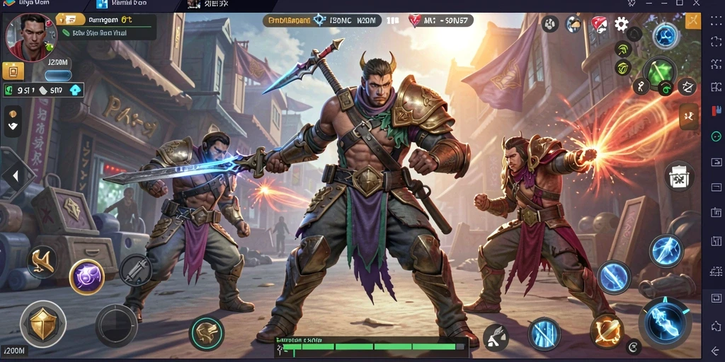 Tampilan gameplay J200M yang intens dalam pertarungan Fighting.