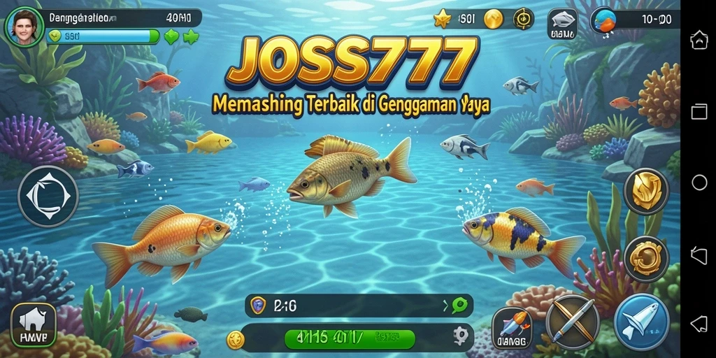 Tangkapan ikan besar dalam permainan Fishing JOSS777.