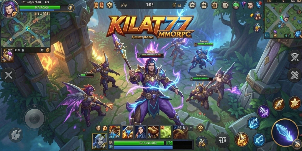Tampilan gameplay KILAT77 yang mengesankan dalam dunia MMORPG.