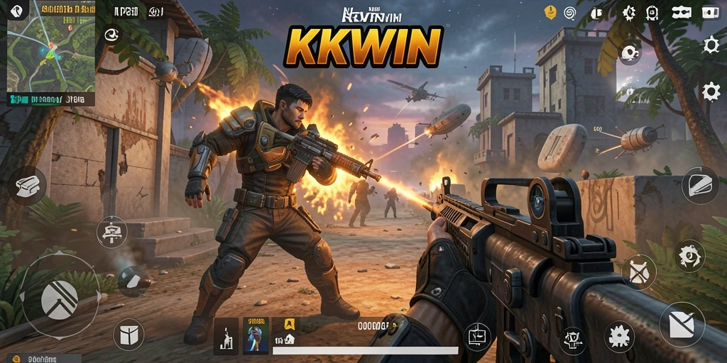 Tampilan gameplay KKWIN yang menegangkan dan seru.