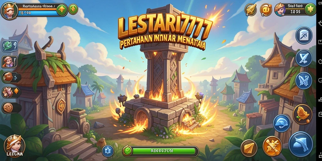 Tangkapan layar LESTARI777 menampilkan aksi pertahanan menara yang mendebarkan.