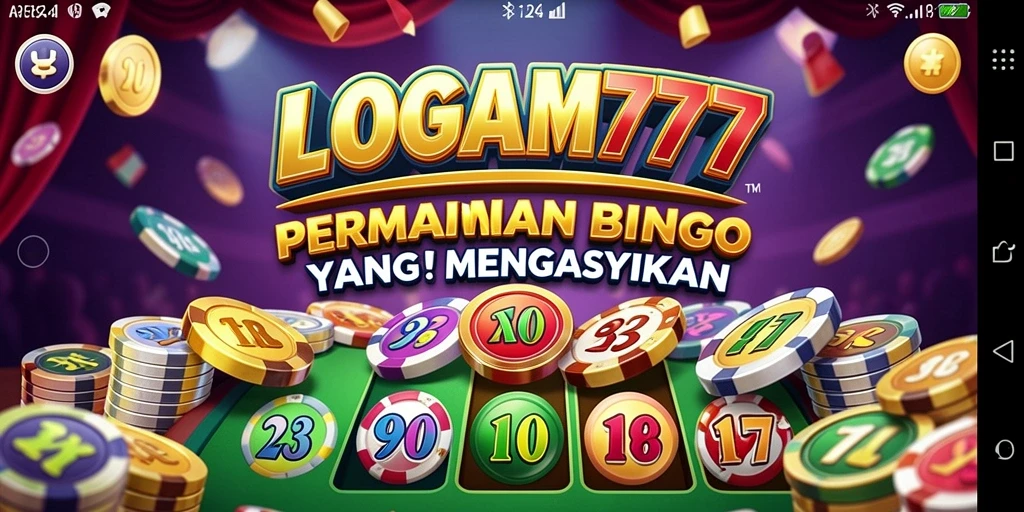 Screenshot menampilkan gameplay seru LOGAM777 Bingo.
