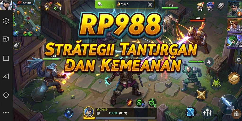 Screenshot utama RP888 menampilkan aksi strategi yang intens dan mendebarkan.