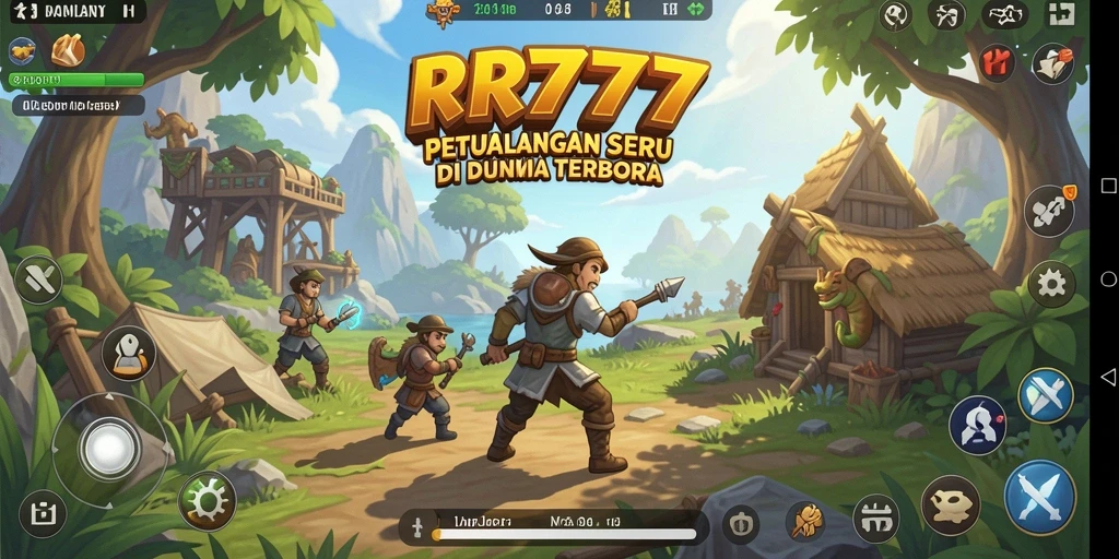 Tampilan gameplay RR777 yang memukau dalam dunia terbuka.