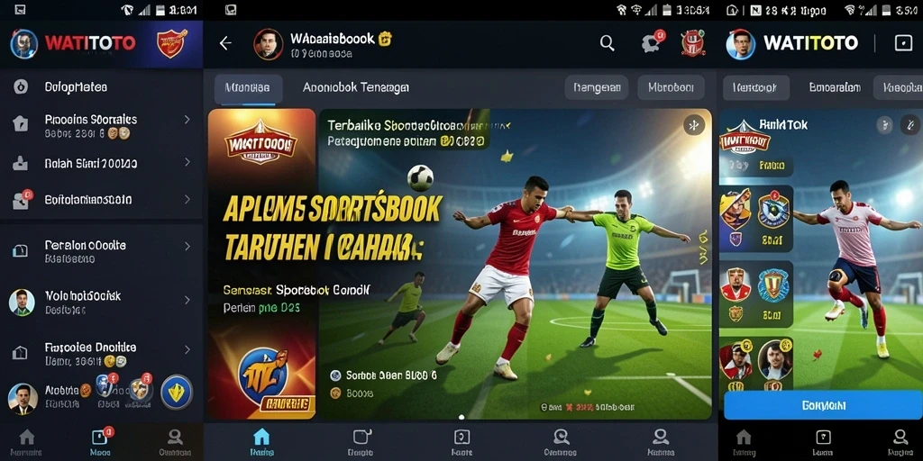 Tampilan antarmuka pengguna WATITOTO saat memasang taruhan olahraga.