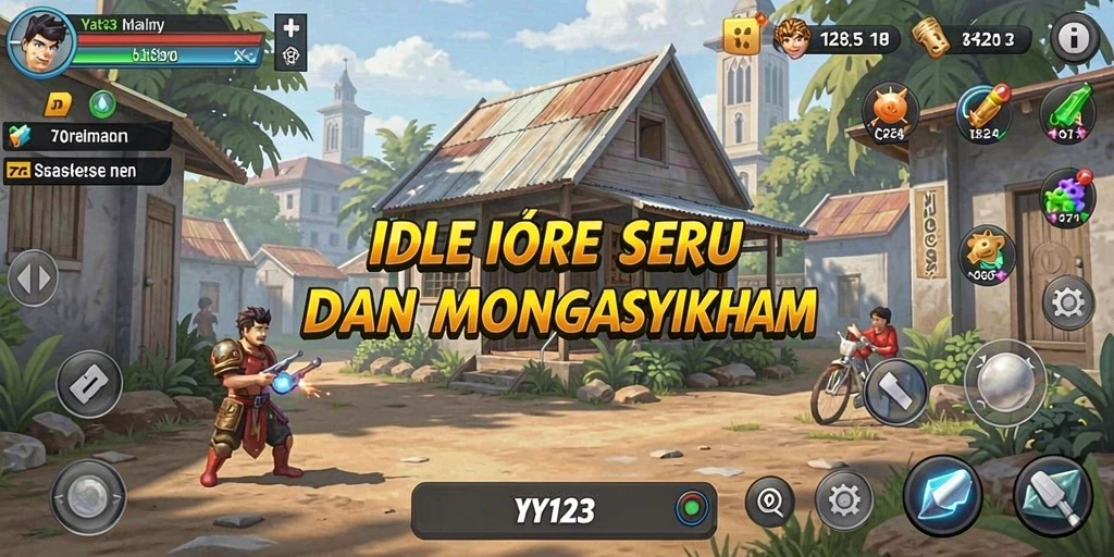Screenshot utama YY123 menampilkan gameplay Idle yang menarik dan menyenangkan.